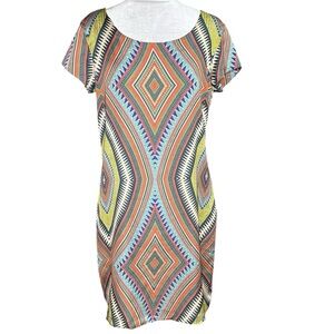 NWT Lucidez Geometric Print Dress. Size Medium